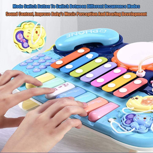 اسباب بازی پیانو 6 کاره موزیکال و چراغدار آموزشی Electric Musical Piano Toy_اسباب بازی